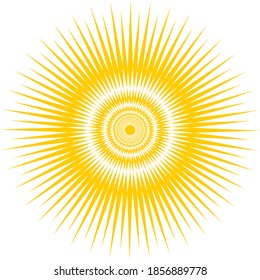 beautiful and simple deep yellow fireworks