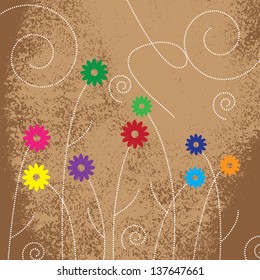 Beautiful simple flower background