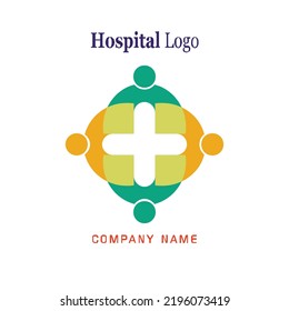 beautiful and simple hospital or medical center logo
