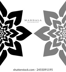Beautiful and simple linear mandala background