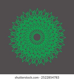 Schöne einfache Mandala Design schwarz weiß und Färbung