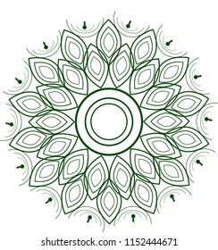 beautiful and simple mandala different decorations and drawings.
