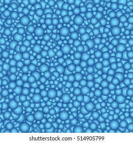 The beautiful simple many blue gradient circles texture background