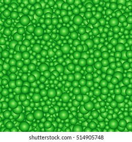 The beautiful simple many green gradient circles texture background