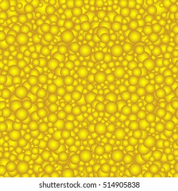 The beautiful simple many yellow gradient circles texture background