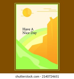 The beautiful simple picture for the nice day