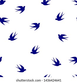 Beautiful simple seamless swallow pattern