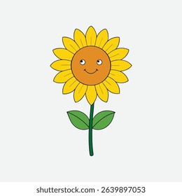 Beautiful  Simple  Sun flower  Design