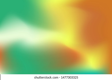 Beautiful simple vector green  orange  white  yellow gradient  Vibrant trendy background  Can be used for web background  banner  postcard  collage