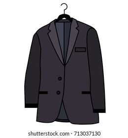 A beautiful simple vector illustrated cartoon suit