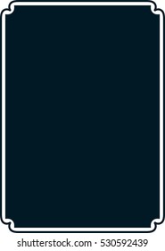 Beautiful simple vector vintage line border frame