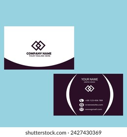 beautiful simple visiting card design