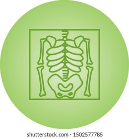 Beautiful skeleton vector line icon