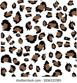 beautiful skin from wild animal leopard 