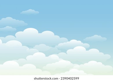 Beautiful sky background with white clouds
