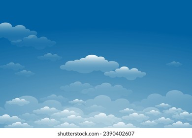 Schöner Himmelshintergrund mit weißen Wolken