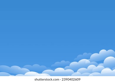 Hermoso fondo del cielo con nubes blancas
