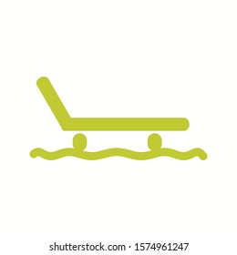 Beautiful Sled Glyph Vector Icon