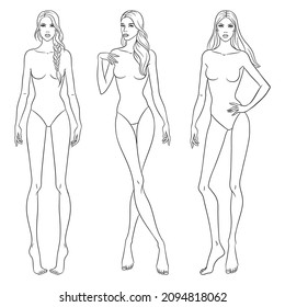 basic model poses women