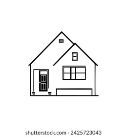 Une belle petite maison pour utiliser la couleur noire.