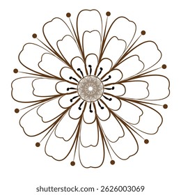 A beautiful  ,smart and  standard  mandala design.