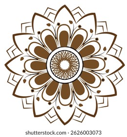 A beautiful  ,smart and  standard  mandala design.