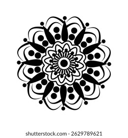 A beautiful , smart and standard mandala design .