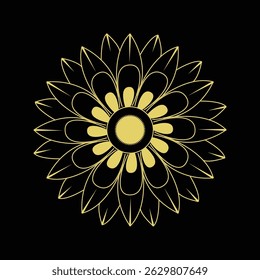 A beautiful , smart and standard mandala design .