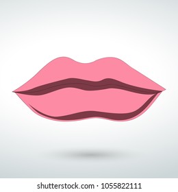 a beautiful smile lip vector