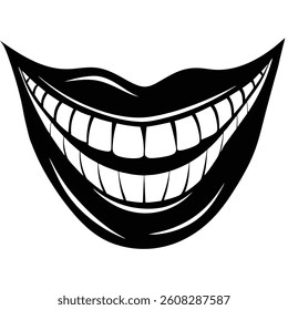 beautiful smiling mouth with healthy teeth