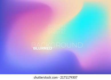 beautiful smooth blurred vector background with yellow pink and blue colors