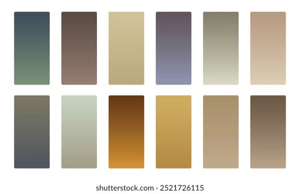 Bela suave Gradiente Design Mobile App Backgrounds vetor 