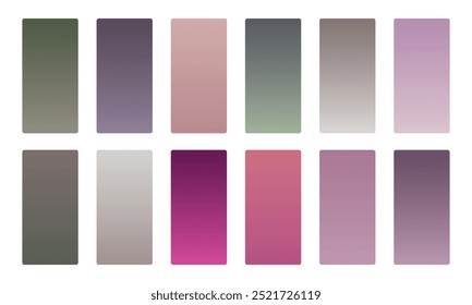 Beautiful Smooth Gradient Design Mobile App Backgrounds Vector 