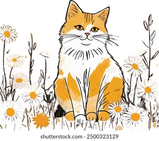 A beautiful smooth-haired red cat