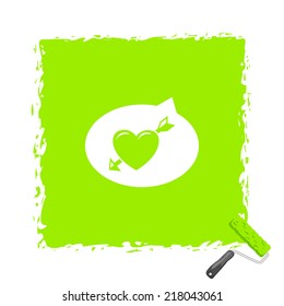Beautiful Sms Heart Boom web icon