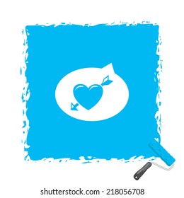 Beautiful Sms Heart Boom web icon