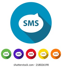 Beautiful sms web icon