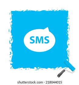Beautiful sms web icon