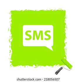 Beautiful sms web icon
