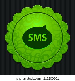 Beautiful sms web icon