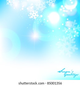 beautiful snow flake background