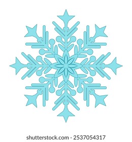 A beautiful snowflake .An element of decoration for Christmas and New Year