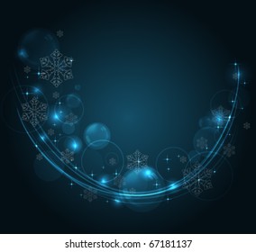 beautiful snowflake background, vector illustration