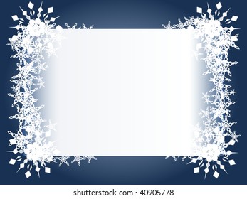 Beautiful snowflake design with room for your tex and/or image! (layered, fully editable)