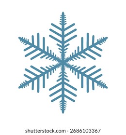 Hermosa silueta de copo de nieve, un activo de diseño versátil con un fondo transparente.