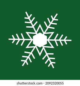 beautiful snowflake, winter vector illustration