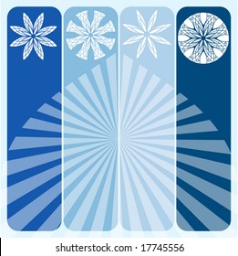 beautiful  snowflakes  4 designs