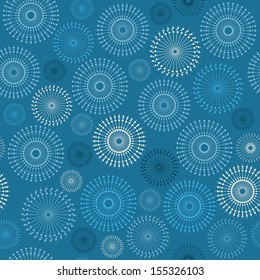 Beautiful snowflakes. Abstract seamless background with trendy elements.Vector pattern for web-design, textile, graphic design. 