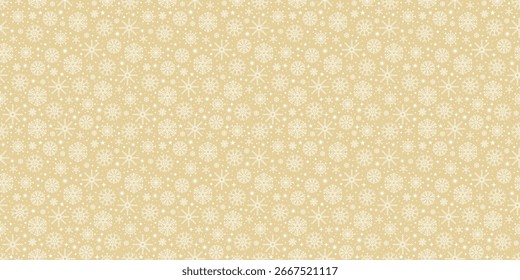 Beautiful snowflakes seamless pattern, fragile winter background, great for textiles, banners, wallpaper, wrapping - vector design