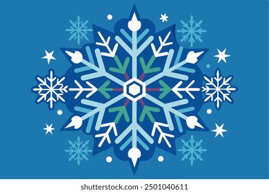 Beautiful Snowflakes Vector Graphics for Winter Design Projects Ideal for Logos, Illustrations, Holiday Cards, and Unique Seasonal Branding to Add a Touch of Winter Magic to Your Work